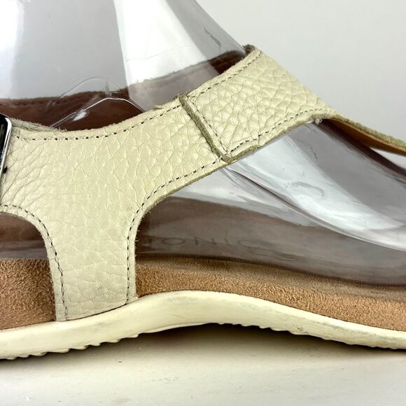 Vionic Terra Women's Leather Thong Slingback Sandals – Arch Support Comfort Sz.9 - Picture 8 of 13